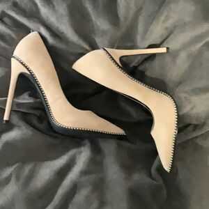 Steve Madden Beige Studded Heels